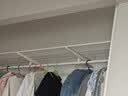 佳斯达客金属衣柜卧室钢架结构铝柜门家具简易开放式衣帽间家用橱柜组合架 1.5米*2.1设计方案【深0.45米】 实拍图