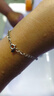 中国黄金（CHINA GOLD）S925银凤尾手链女款轻奢小众手串饰品七夕情人节礼物送女友老婆 【今/次日达】凤尾手链 实拍图