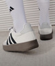 adidas「T头鞋」BARREDA板鞋德训鞋男女阿迪达斯轻运动 灰色/黑色/树脂黄   40 实拍图