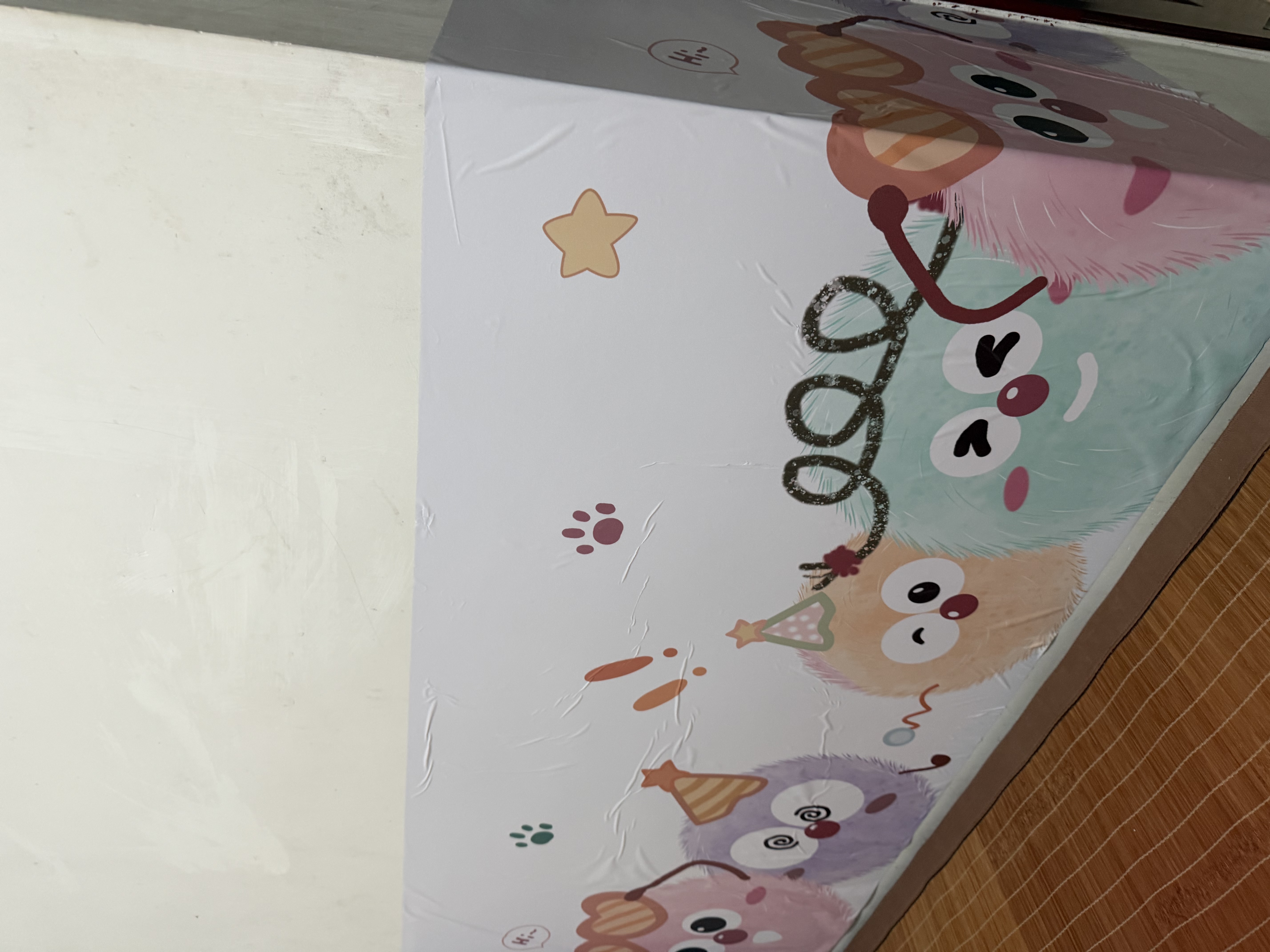 仓藏墙纸自粘防水防潮壁纸纯色卧室出租房墙面背景墙壁墙贴纸遮丑防霉 实拍图