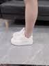 回力女鞋小白鞋女新款网面鞋女厚底增高运动鞋子女秋季休闲运动板鞋 米卡其网面【超轻厚底4.5cm】 36 实拍图