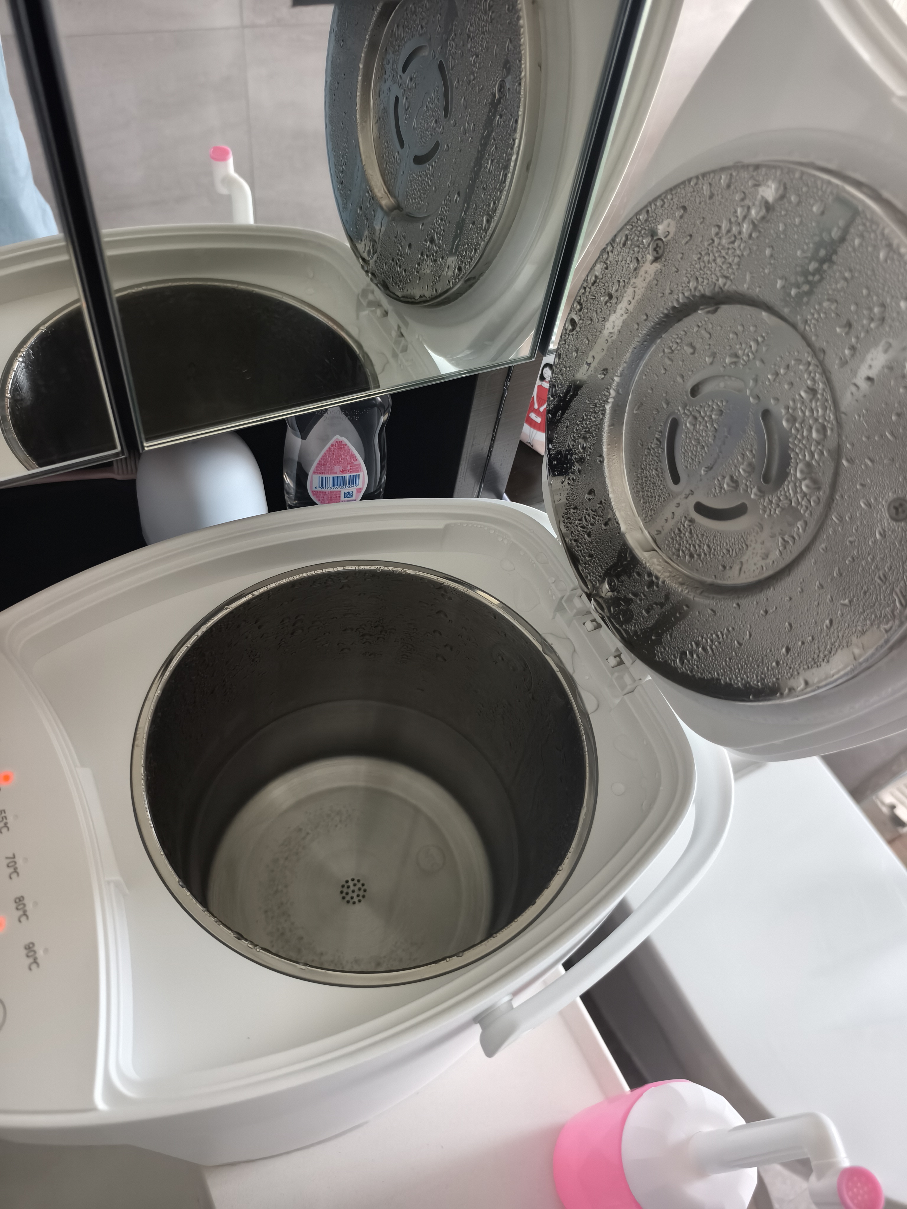 美的（Midea）电热水瓶家用电热水壶0塑料水路烧水壶开水壶5L大容量一体无缝内胆保温SP50E-10W 实拍图