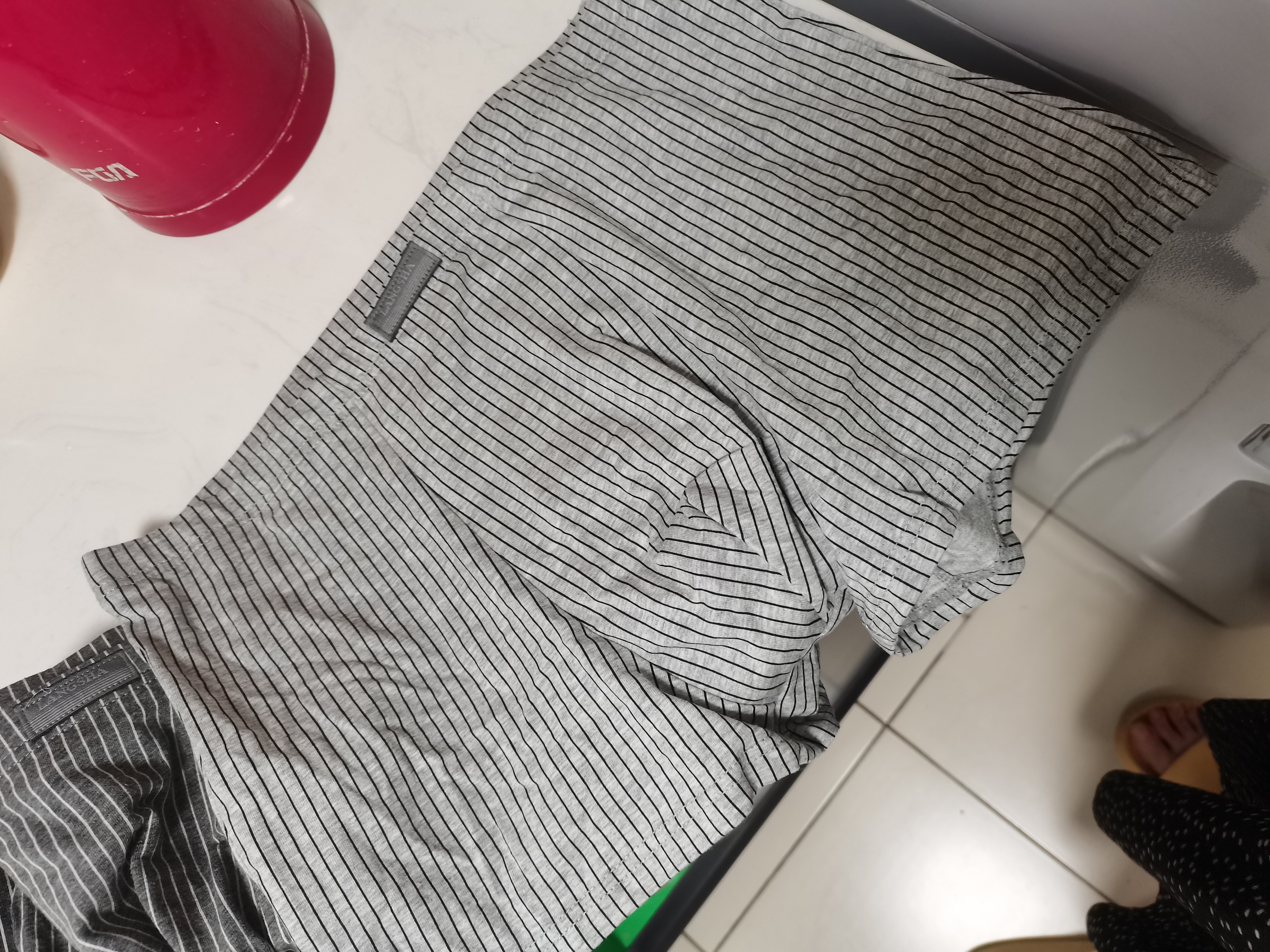 浪莎男士内裤男纯棉透气抗菌内档大码平角裤舒适四角短裤衩4条装 浅灰+中灰+深灰+黑灰 2XL /180 实拍图