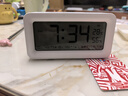 得力（deli）充电电子闹钟背光家用学生儿童温湿度计床头钟开学升学必备白 LE103A开学必备新年礼物 实拍图