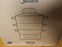 美的（Midea）电蒸锅电煮锅电火锅多功能家用电炒锅蒸包子锅蒸全能三层16.6L大容量智能多用途锅ZGC282802 实拍图