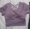 VICTORIATOURIST瑜伽服女运动套装夏季防晒跑步普拉提健身服美背含胸垫两件套 实拍图