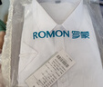 罗蒙（ROMON）纯色商务职业正装男士白衬衫工装男装短袖衬衣男CS72白色4XL 实拍图