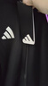 阿迪达斯（adidas）外套男2026春季新款针织立领夹克外套防风棉质运动服 黑白 M 实拍图