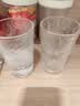 青苹果冰川玻璃水杯320ml6只 加厚玻璃果汁杯啤酒杯中秋国庆结婚待客 实拍图