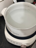 美的（Midea）电煮锅 电火锅 电热锅 电炒锅 分体式可拆洗 2.6L小电锅 学生宿舍多功能锅泡面锅 XZC2088S 配蒸笼 实拍图
