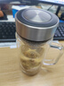 京东京造 茶杯 双层玻璃茶水分离泡茶咖啡杯子带把手大容量500ml 实拍图