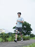 百斯锐5E空气护膝夏季薄款男士跑步运动登山女士专用半月板损伤髌骨带 高级蓝2只【5E-Air护膝+3A抗菌】 实拍图