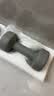 Keep哑铃女男健身家用彩色浸塑环保手铃亚铃全身塑形岩石灰4kg*2 实拍图