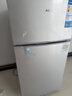 奥克斯小冰箱家用小型迷你冷藏冷冻两用出租房宿舍用节能省电寝室办公室电冰箱 【净化去味】156银色【高效保鲜 铜管速冷】42L 实拍图