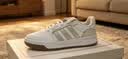 adidas ENTRAP美式校园风运动少年感复古篮球风板鞋男女阿迪达斯 白色/浅蓝/灰色   36.5 实拍图