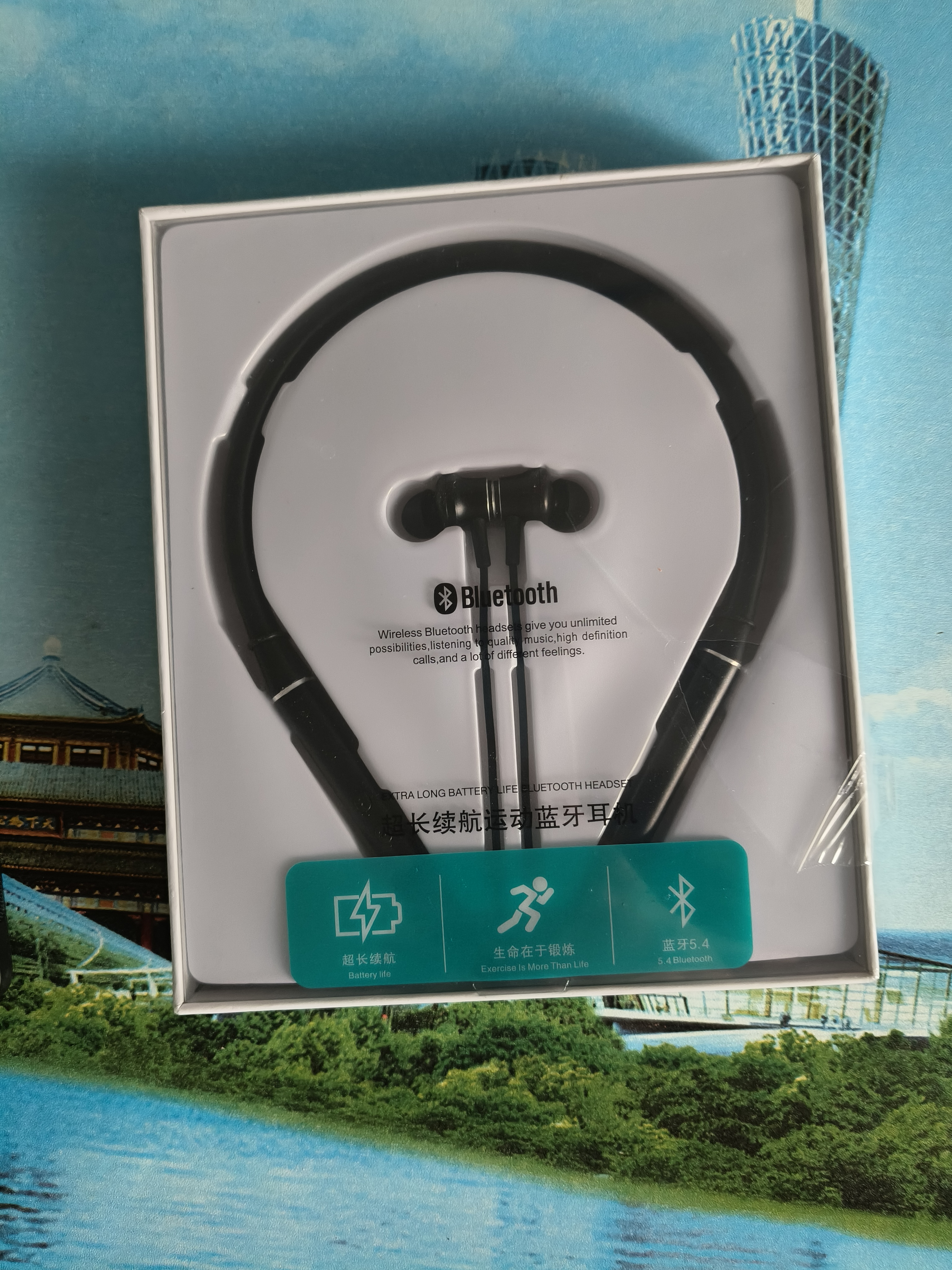 智优创品【2026新款】蓝牙耳机补贴挂脖式无线大电量超长续航入耳运动跑步颈挂降噪苹果OPPO荣耀vivo 【旗舰黑】超长续航丨Typec 实拍图