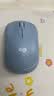 罗技（Logitech）M221 轻音鼠标 无线鼠标 办公鼠标 对称鼠标 带无线微型接收器 雾霭蓝 实拍图