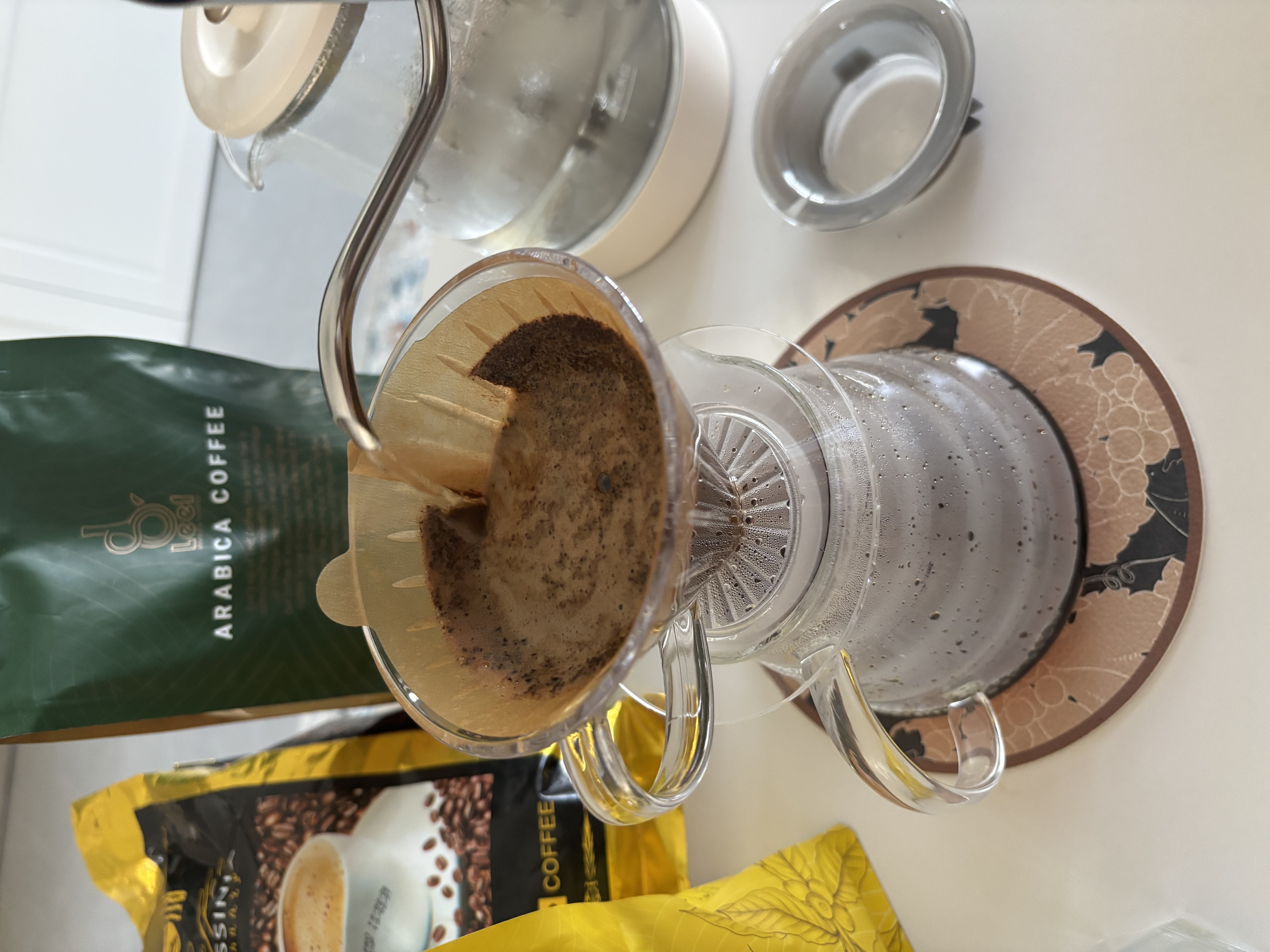 CLITON手摇磨豆机咖啡豆研磨机手磨咖啡机咖啡壶滤杯手冲壶新年礼盒套装 实拍图
