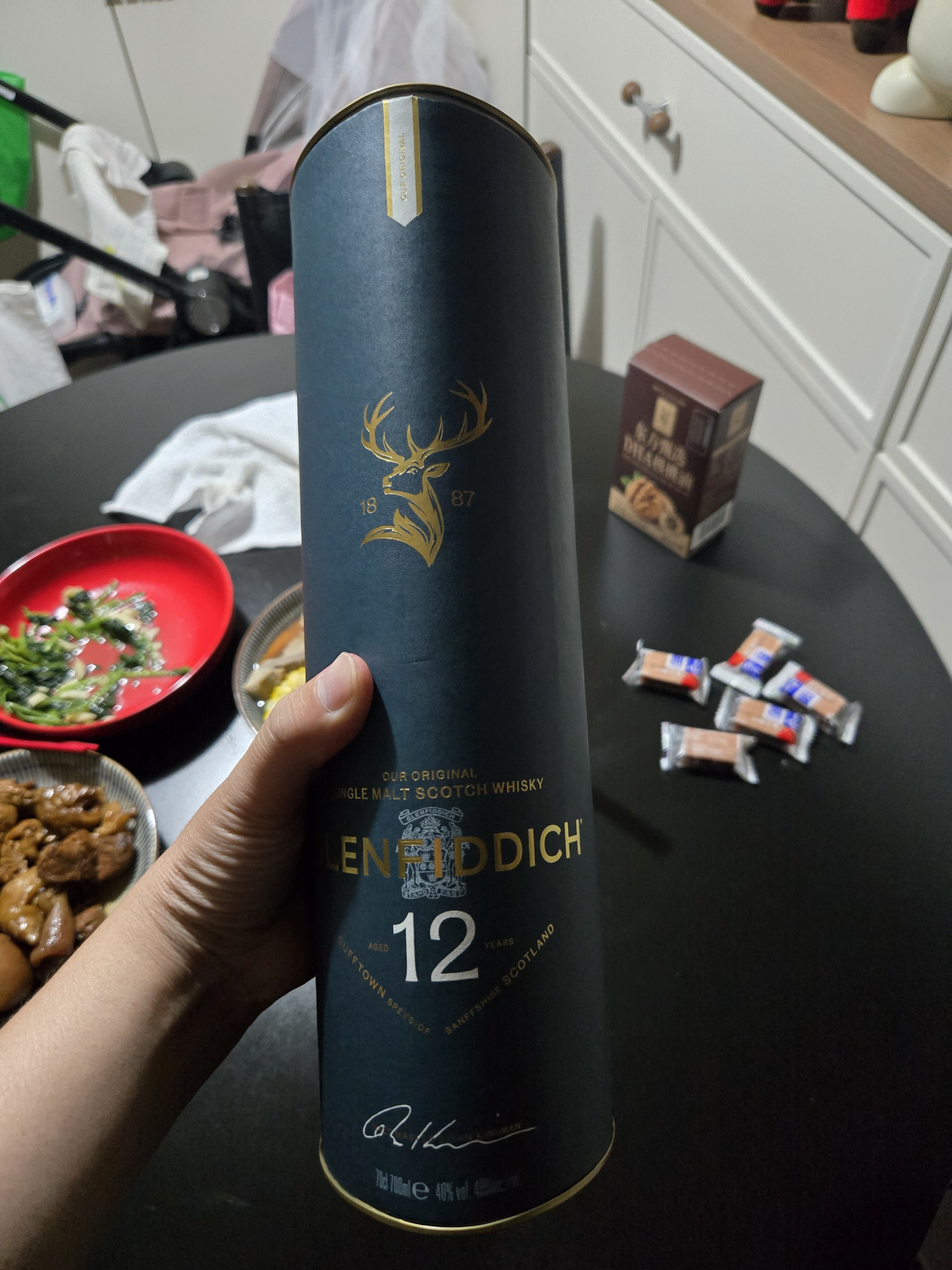 格兰菲迪（GLENFIDDICH）12年 全新包装 苏格兰单一麦芽威士忌 700ml 40度 实拍图