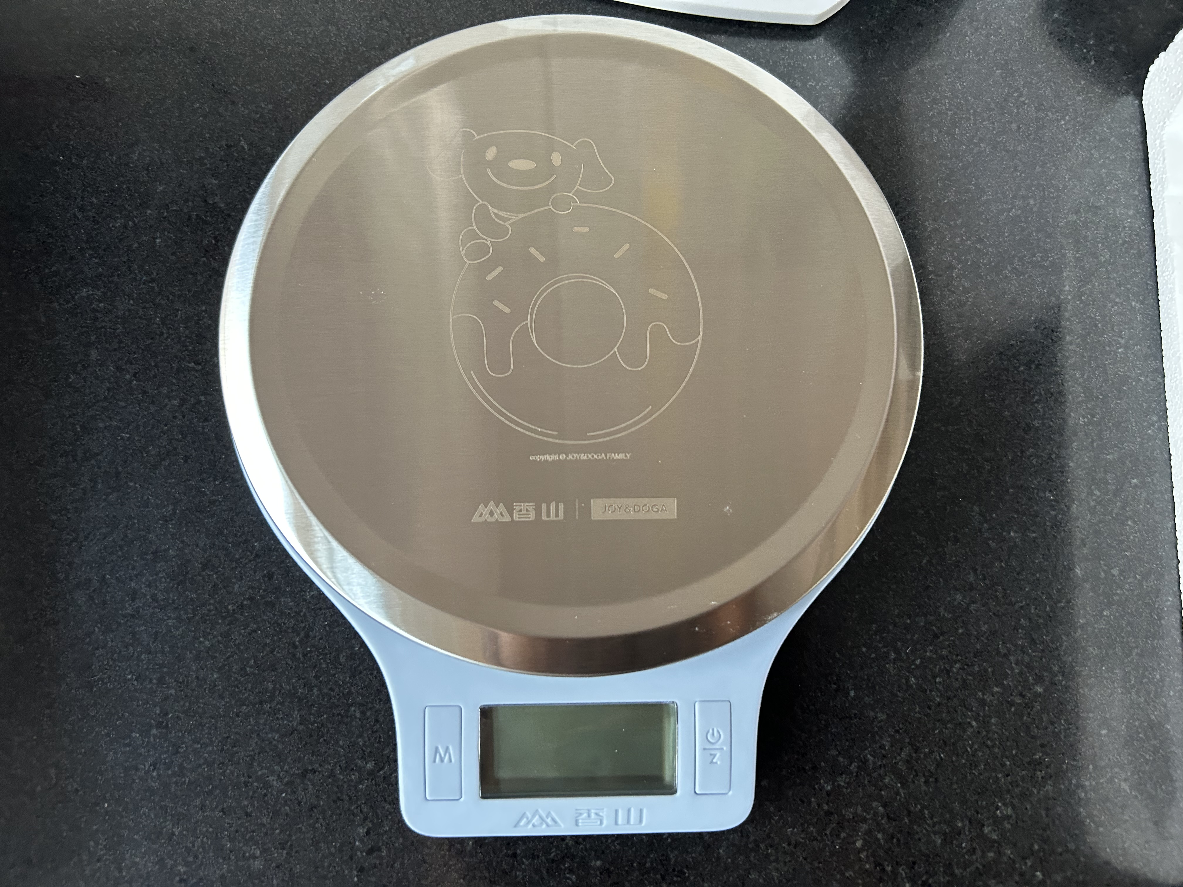 香山电子秤厨房秤【JOY联名款】克重秤不锈钢大秤面 0.1g/5kg 电池款 实拍图
