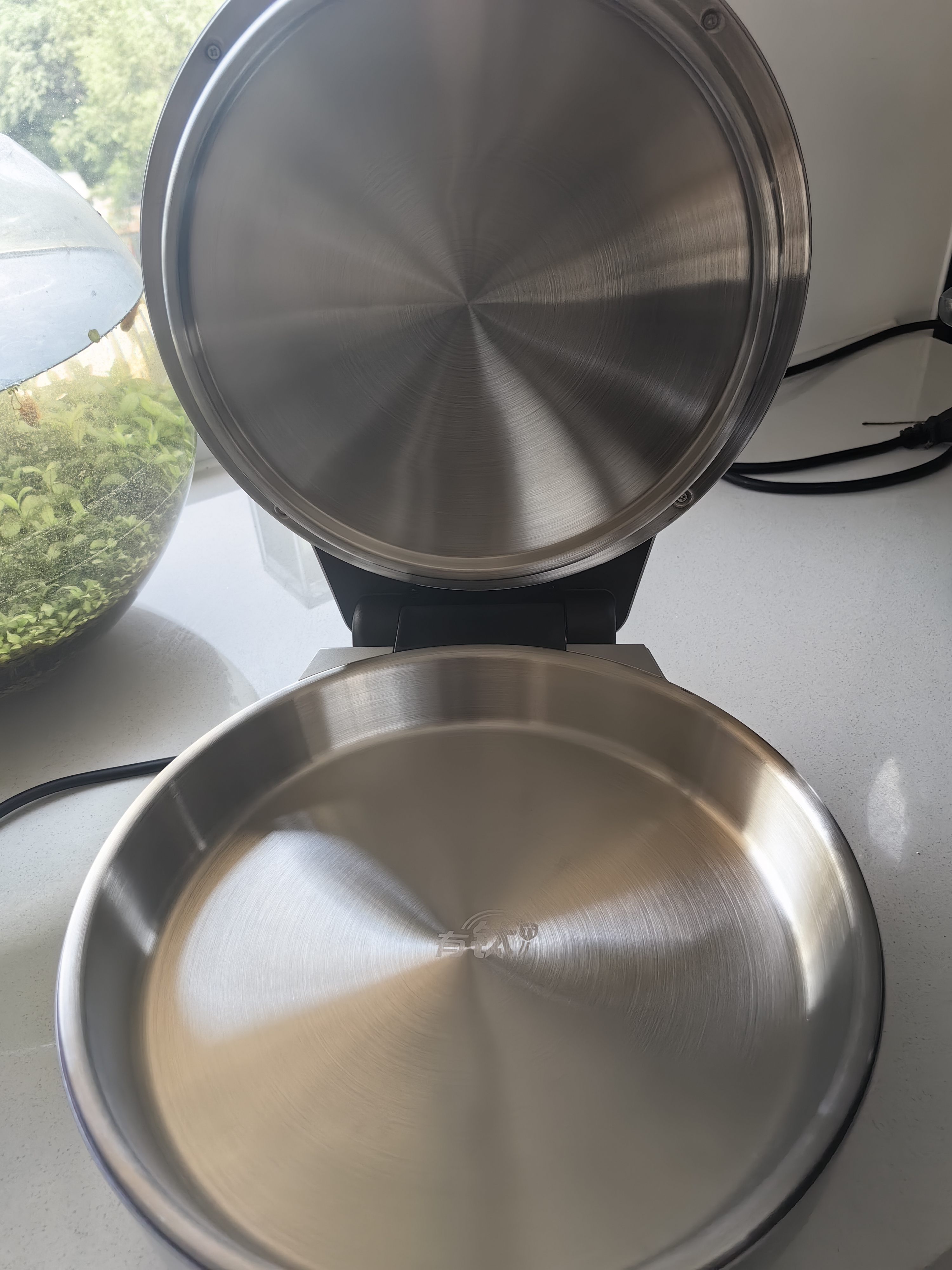美的（Midea）小钢炮电饼铛钛钢0涂层不锈钢2026年新款 家用小型40mm加大加深双面加热烙饼锅电煎锅京东自营S3ti 实拍图