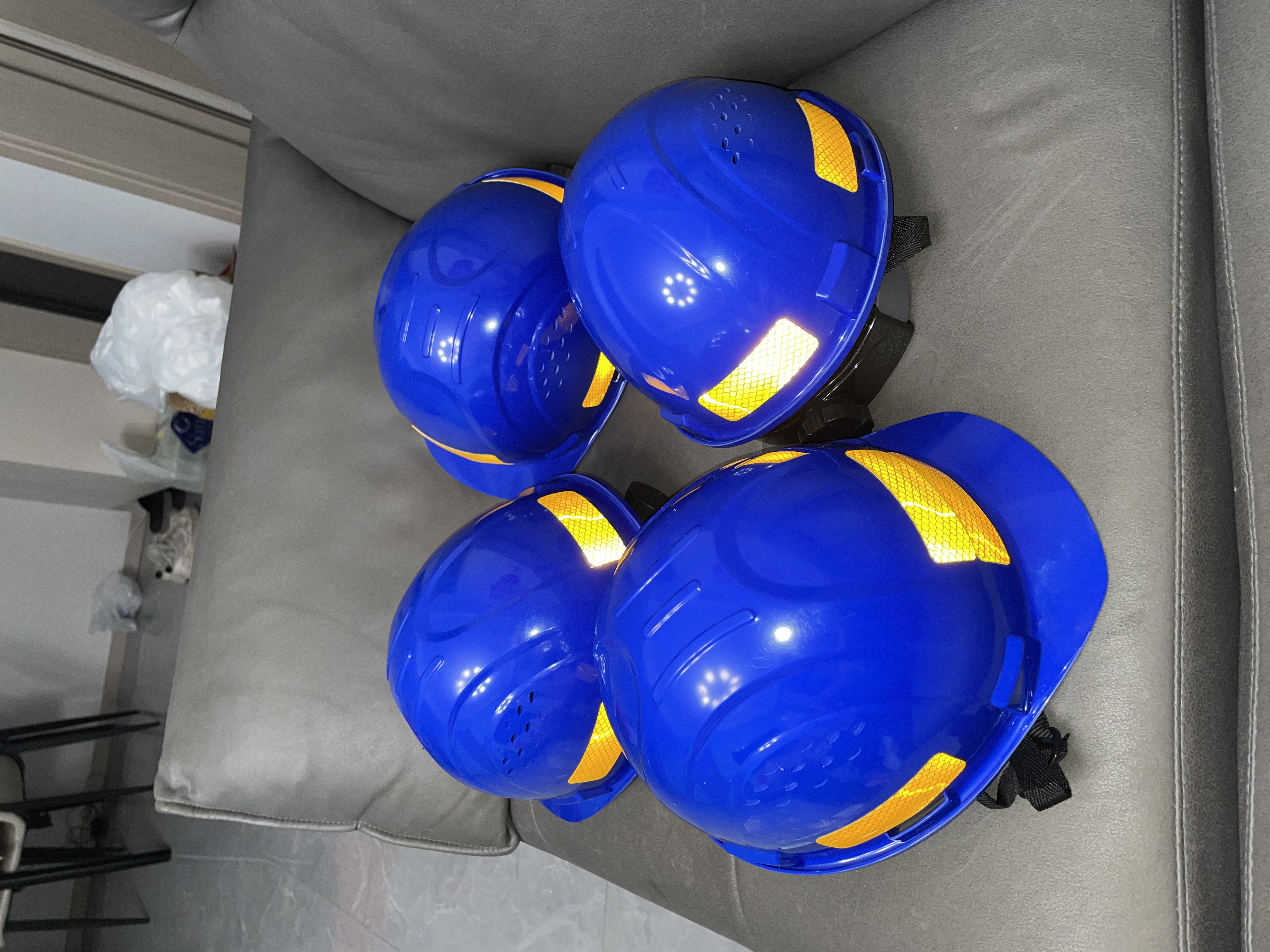 霍尼韦尔（Honeywell）多功能高级安全帽H99Pro防砸抗冲击耐高温低温阻燃建筑工地ABS+PC蓝色透气 实拍图