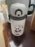 膳魔师（THERMOS）儿童水杯上学可用保温杯熊猫肩带吸管直饮杯上学礼物高颜值TCKN 实拍图