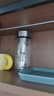 富光双层玻璃杯大容量带茶隔水杯高硼硅泡茶杯子商务男士办公杯480ml 实拍图