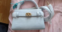 CHARLES&KEITH鳄鱼纹凯莉包手提斜挎婚包包女包生日礼物送女友CK2-50270880-1 Sea Salt Blue海盐蓝（新色） S 实拍图