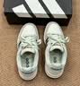 adidas ENTRAP美式校园风运动少年感复古篮球风板鞋男女阿迪达斯   白色/矾土棕/黑色   40 实拍图