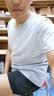 战浩【2件】冰丝莫代尔棉短袖t恤男夏季青年薄纯白色打底衫圆领半袖体 白色+蓝色 XL 建议【135-150斤】 实拍图