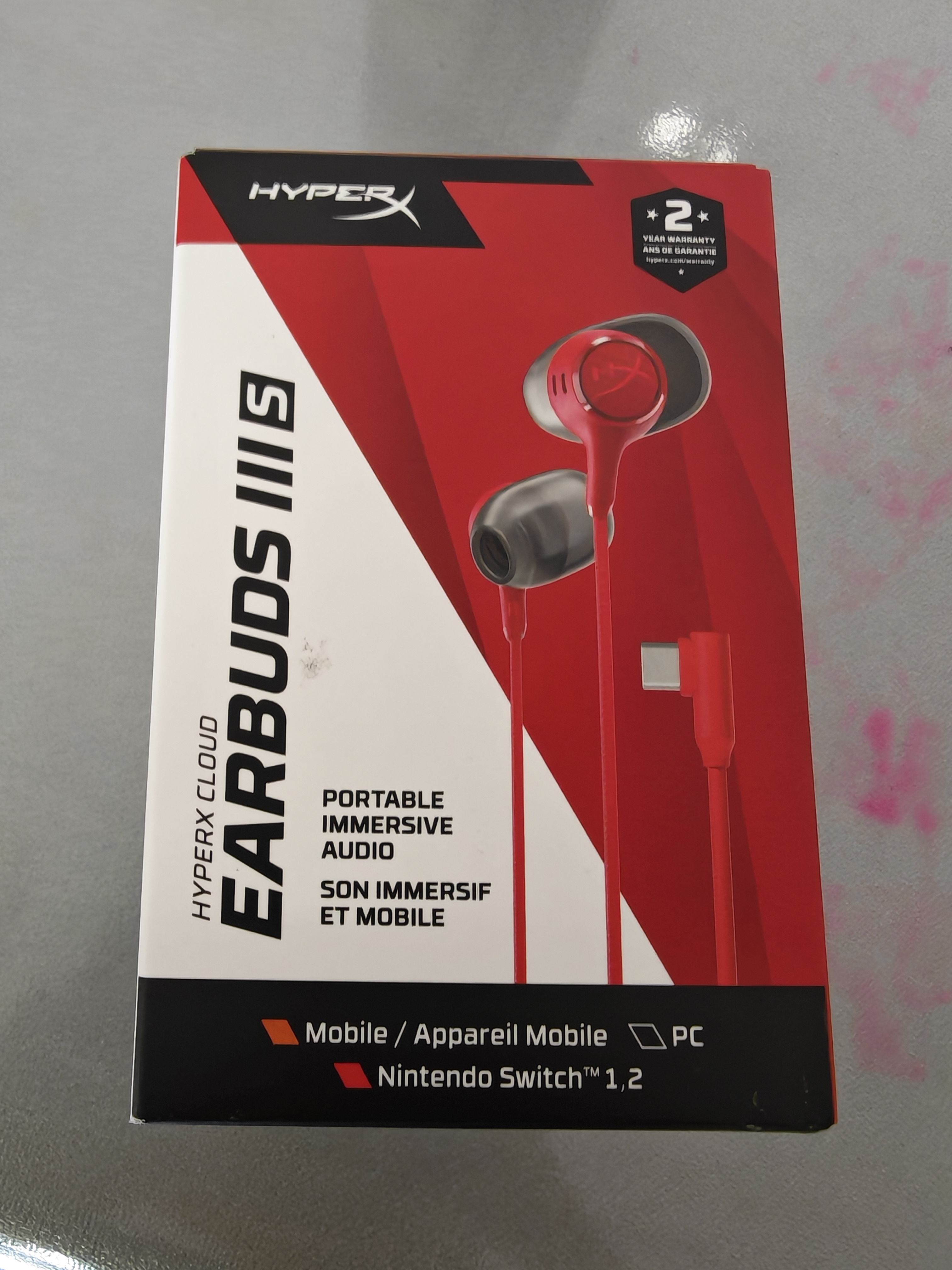 极度未知（HYPERX）云雀2/3入耳式电竞游戏耳机有线3.5mm接口笔记本电脑手机csgo吃鸡绝地求生fps游戏耳麦三角洲行动 【云雀3S加强/红】2026新品 入耳式游戏耳机 实拍图