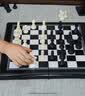 得力（deli）磁吸国际象棋儿童学生黑白磁性比赛训练益智桌游折叠款加大号露营 实拍图