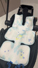 babycare自然凉选车席透气宝宝专用手推车坐垫通用席子薄荷冰柠38×70CM 实拍图
