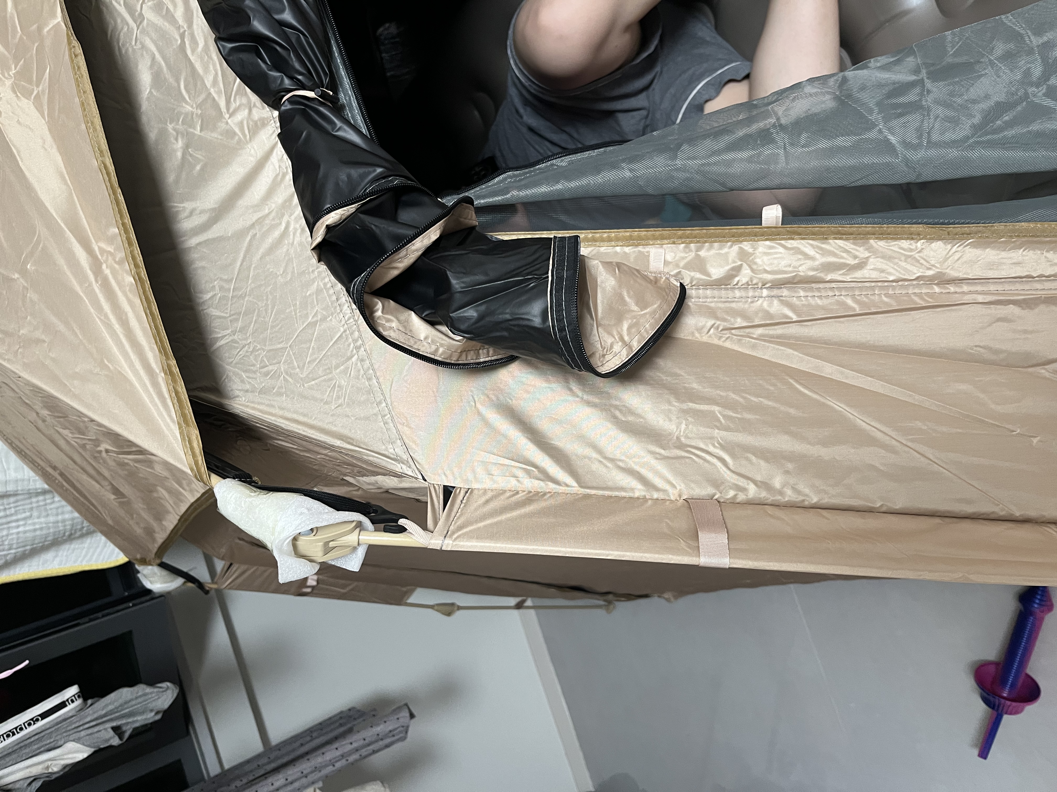 探险者（TAN XIAN ZHE）全自动帐篷户外露营全套免搭建帐篷套装黑胶防晒防雨野营装备 实拍图