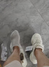 FILA斐乐女鞋跑步鞋火星二代复古老爹鞋运动鞋休闲慢跑鞋FILA MARS Ⅱ 微白/雨雾灰-WA-F12W141116F  37.5 实拍图
