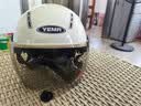 野马（YEMA）3C认证359S电动摩托车头盔男女夏季防晒半盔四季通用安全帽新国标 卡其花+咖短 实拍图