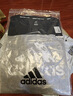 阿迪达斯（adidas）【特价清仓】夏季男女同款短袖男T恤跑步健身运动速干 黑白 XL 实拍图