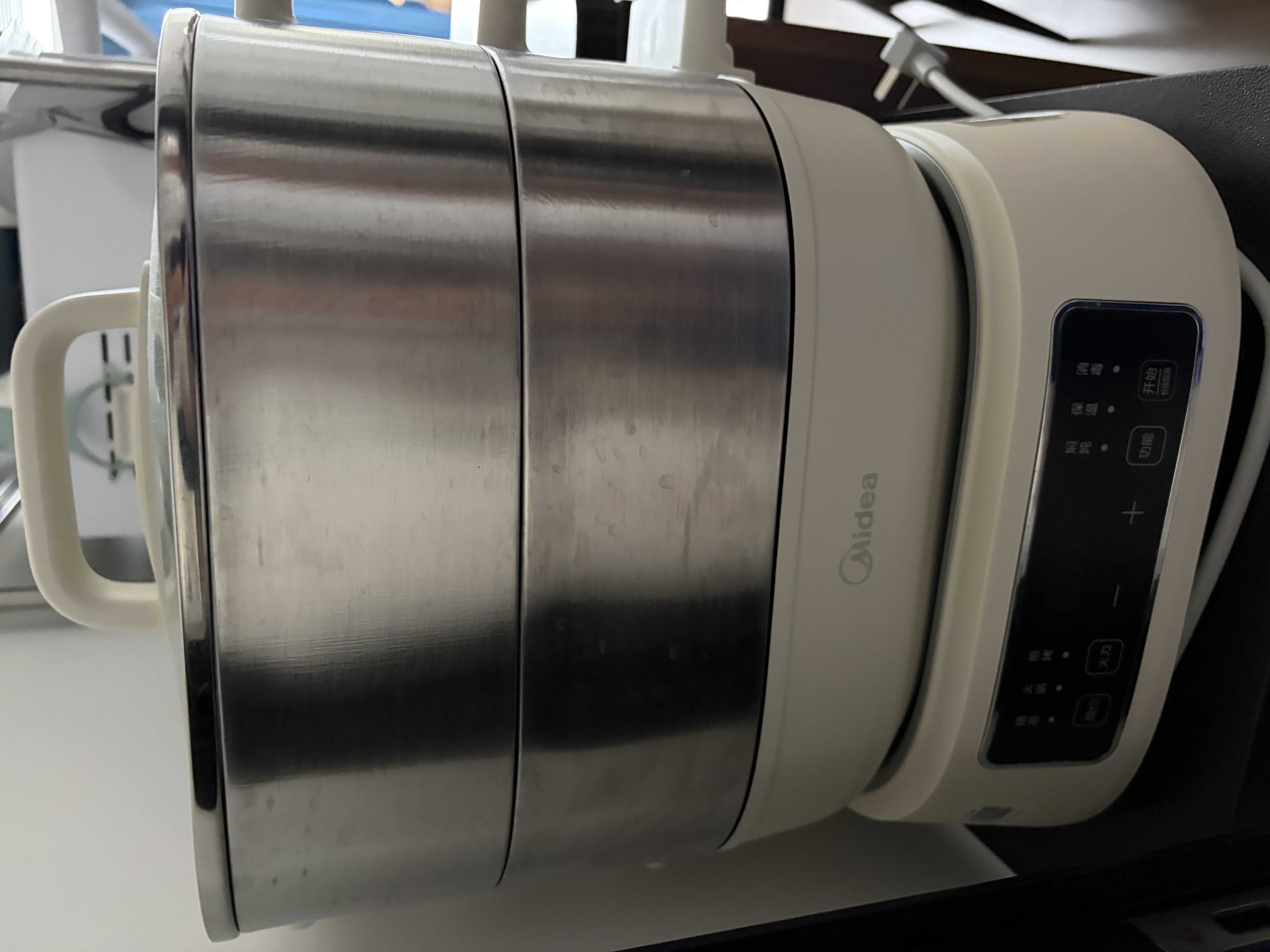 美的（Midea）电蒸锅电煮锅电火锅多功能家用电炒锅蒸包子锅蒸全能三层16.6L大容量智能多用途锅ZGC282802 实拍图