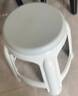 华恺之星塑料凳子 家用加厚防滑板凳圆凳高凳换鞋凳子YK018灰色4把 实拍图