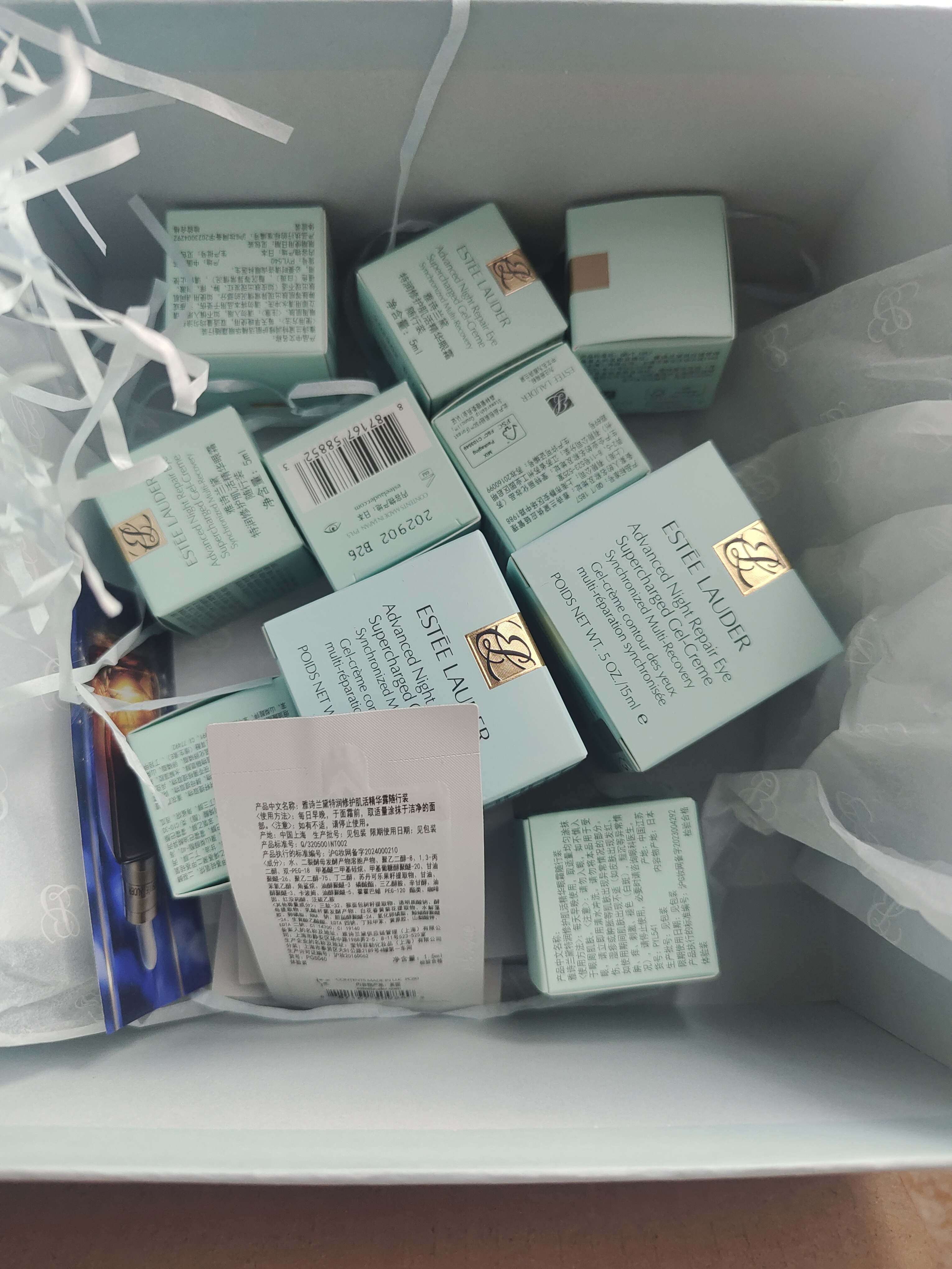 雅诗兰黛小棕瓶精华眼霜15ml淡纹抗老护肤品套装化妆品礼盒生日礼物送女友 实拍图