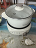 美的（Midea）电煮锅 电火锅 电热锅 电炒锅 分体式可拆洗 2.6L小电锅 学生宿舍多功能锅泡面锅 XZC2088S 配蒸笼 实拍图