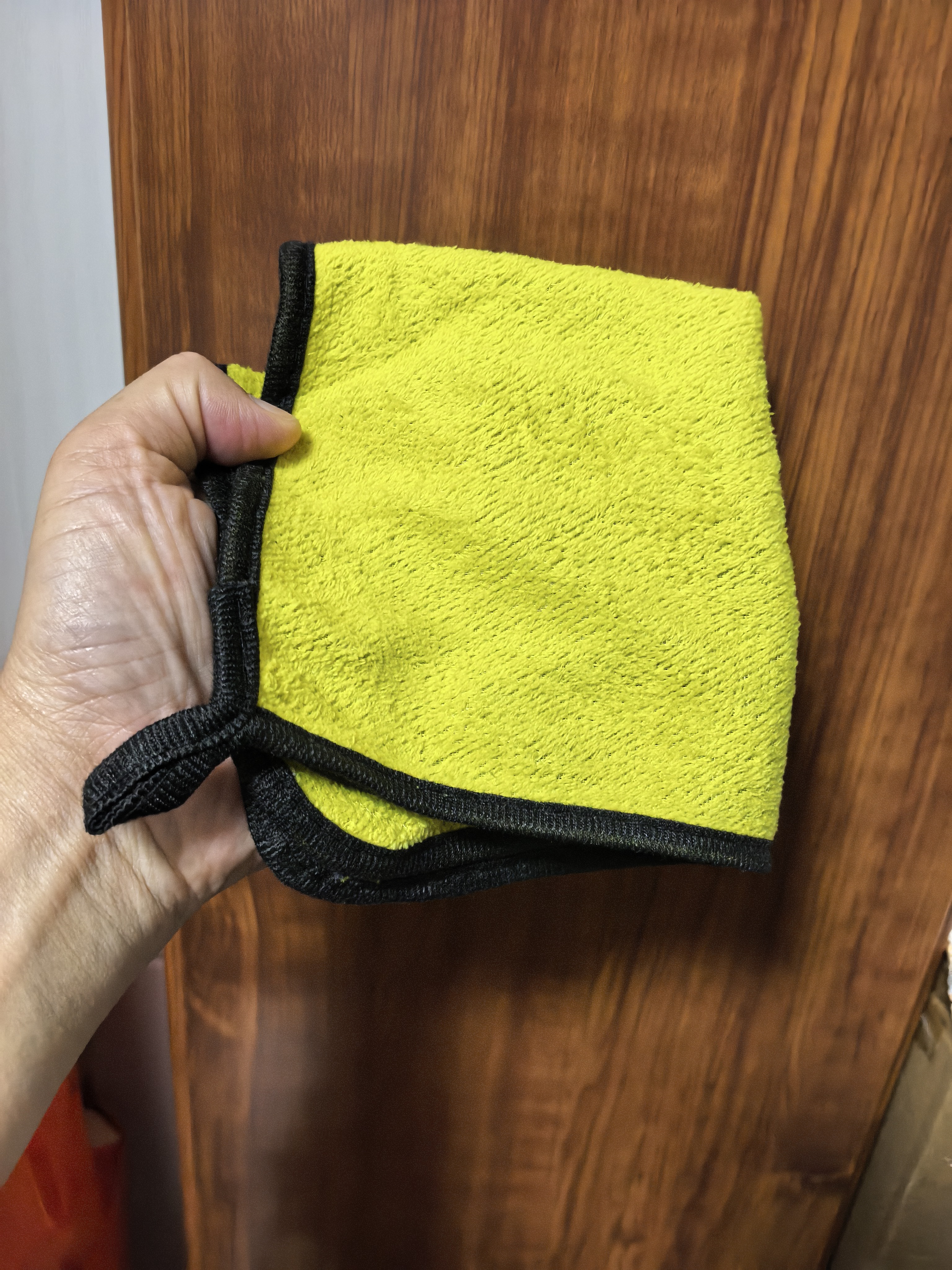 摩托车汽车洗车巾布专用家用品洗澡吸水加厚日用抹布 30*30cm【1个装】 黄灰色加大加厚 实拍图