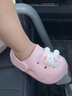 牧童儿童拖鞋夏男宝宝洞洞鞋软底女童卡通洗澡婴幼儿家居鞋萌兔粉140 实拍图