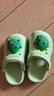 牧童儿童拖鞋夏男宝宝洞洞鞋软底女童卡通洗澡婴幼儿家居鞋奶龙绿160 实拍图