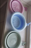 十月结晶婴儿可折叠脸盆新生婴儿洗脸洗屁屁盆便存放宝宝专用脸盆三件装 实拍图