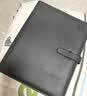 法拉蒙笔记本本子A5加厚记事本商务羊巴皮面复古笔记本文具工作日记本会议记录本办公文具可定制 黑色 实拍图