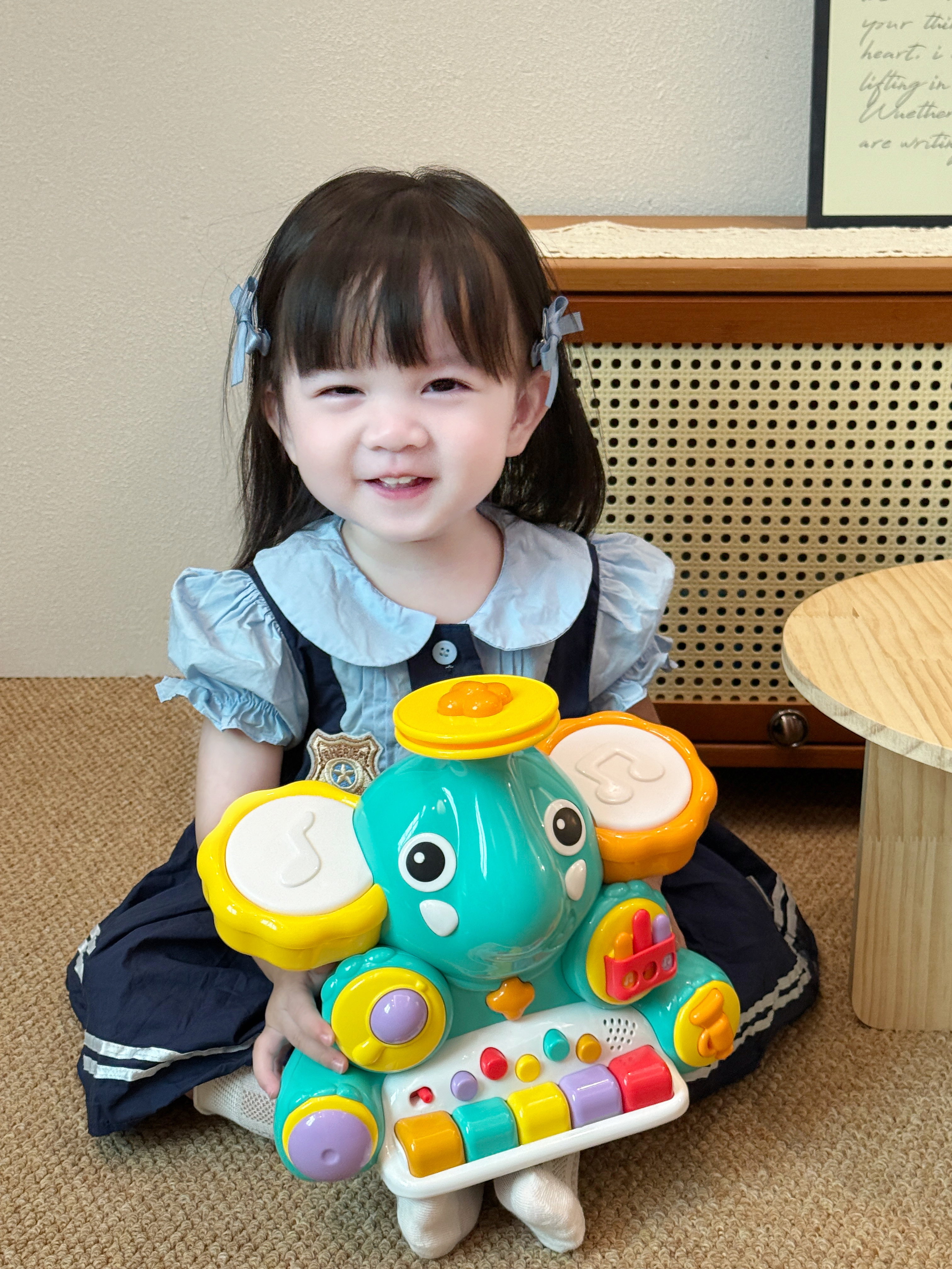 迪漫奇儿童多功能大象钢琴音乐灯光爵士鼓早教益智礼盒生日礼物  实拍图
