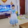 蓓然美（BeiRanMay）爱莎公主裙2026艾莎连衣裙六一儿童演出生日礼物洋气泡泡袖网纱裙 公主裙+披风+皇冠+魔法棒 140 （建议身高124-134CM) 实拍图