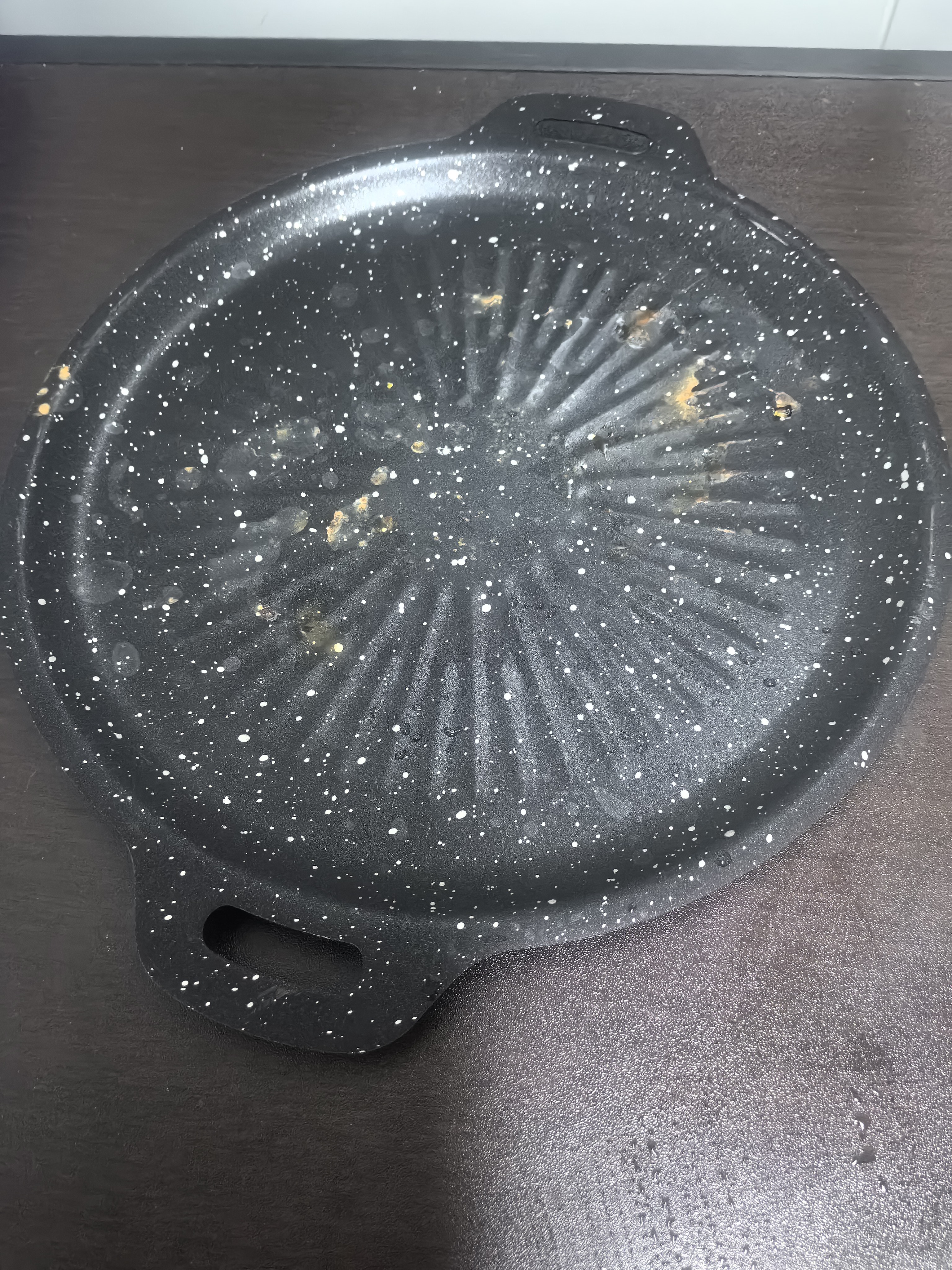 【单烤盘】麦饭石烤肉盘不粘锅铁板烧韩式烤肉电磁炉卡式炉户外 太阳花烤盘 28cm 实拍图